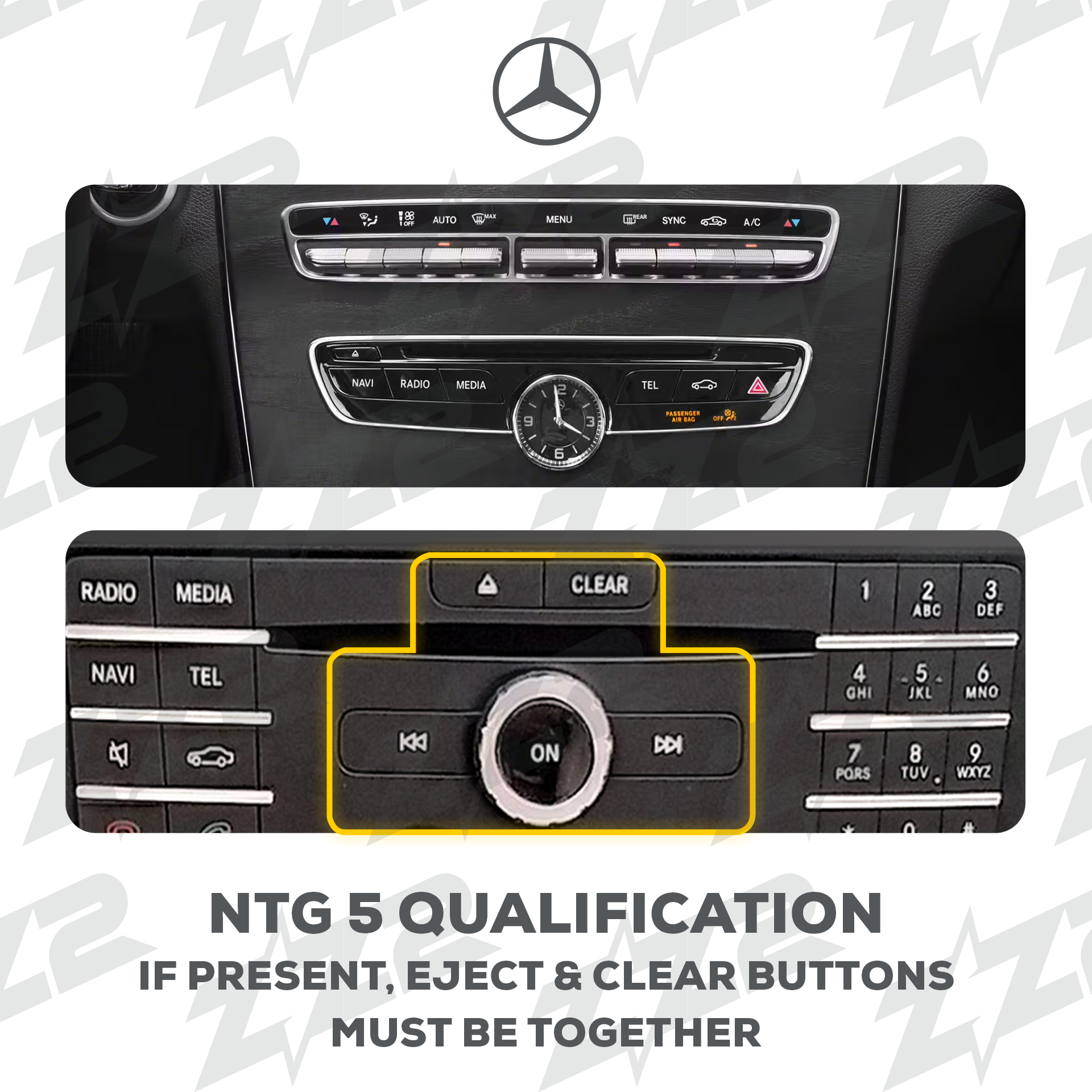 10.25" DIZZPLAY for MB E Class (W212) 2016 equipped with the NTG5 - LHD.