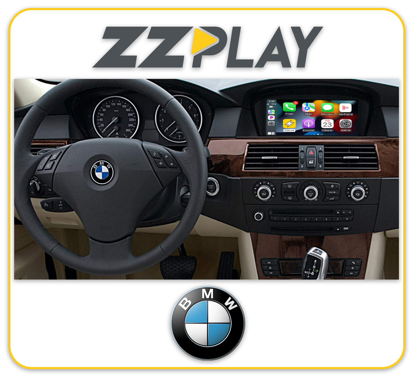 ITZ-CCC-A ZZPLAY Wireless CarPlay Android Auto and Cameras Input Integration Kit