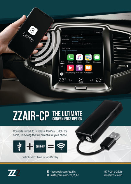ZZ-2 ZZAIR-CP Wireless CarPlay USB Dongle — BlackboxMyCar