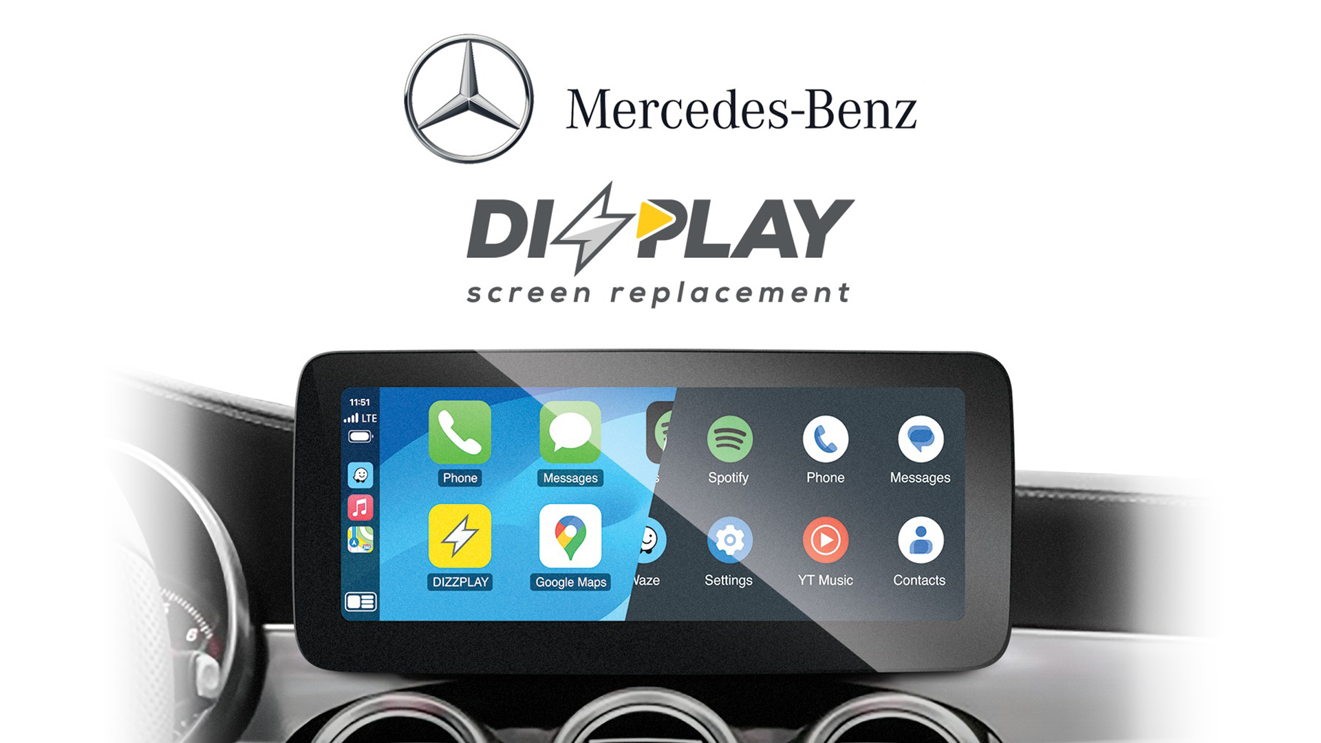 ZZ2 Announces Launch of New DIZZPLAY Screen Replacement for Mercedes-Benz Vehicles