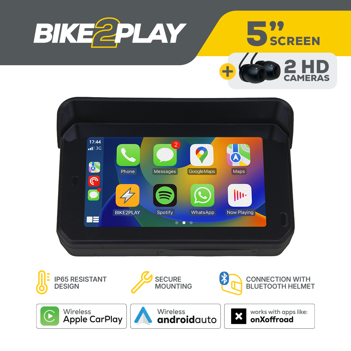Bike2Play with DVR CarPlay Android Auto - ZZ2 | The Art of Innovation