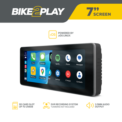 BIKE2PLAY Plus 7" CarPlay & Android Auto