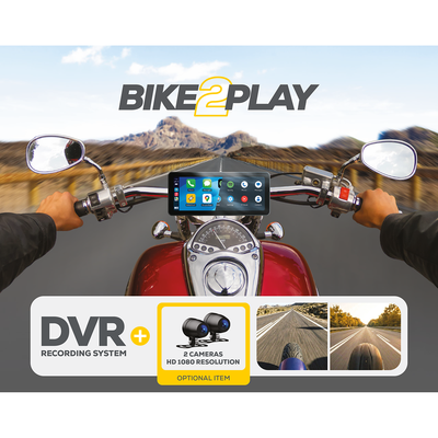 BIKE2PLAY Plus 7" With DVR | CarPlay & Android Auto