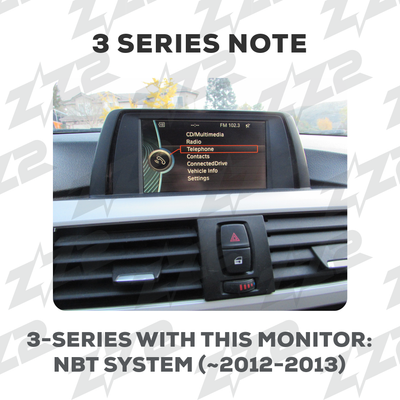 10.25" DIZZPLAY for BMW 3 series (E90/E91/E92/E93) 2004-2008 equipped with the CCC* system.