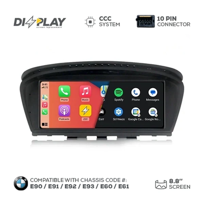8.8" DIZZPLAY for BMW 3/5 series (E90/E91/E92/E93/E60/E61) 2004-2008 equipped with the CCC* system - UHD