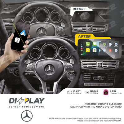 10.25" DIZZPLAY for MB CLS (X218) 2012-2015 equipped with the NTG45 - UHD.