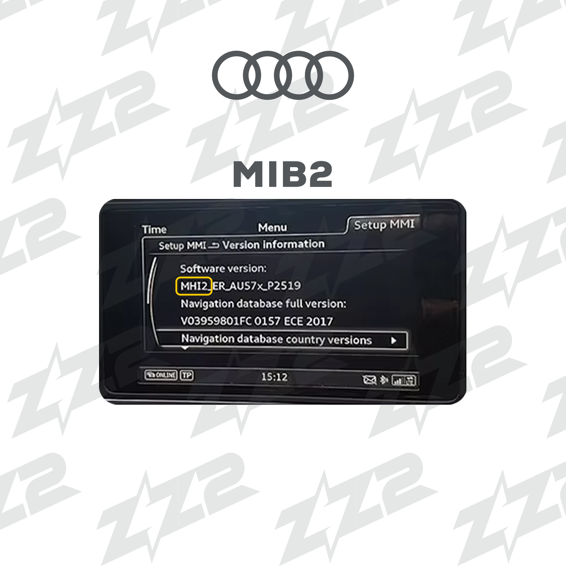 10.25" DIZZPLAY for AUDI A3 (8V) 2014-2020 equipped with the MIB2 - LHD
