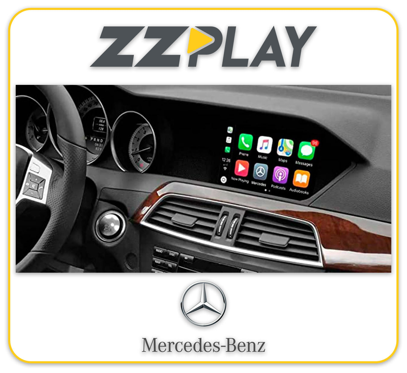 Apple CarPlay & Android Auto Add On for Mercedes Benz C Class